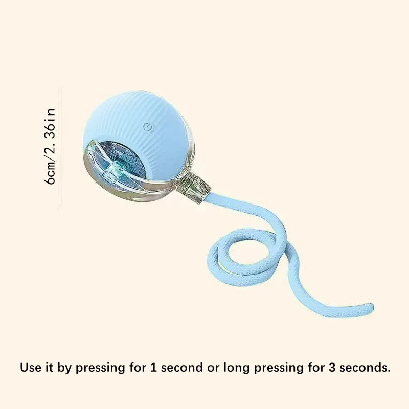 Smart Interactive Pet Toy Ball – USB Rechargeable Automatic Bouncing Ball for Dogs & Cats