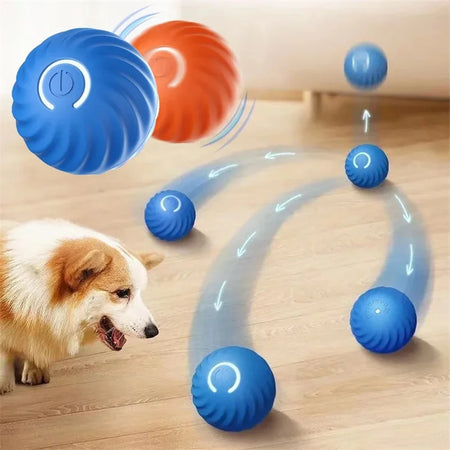 Smart Interactive Pet Toy Ball – USB Rechargeable Automatic Bouncing Ball for Dogs & Cats