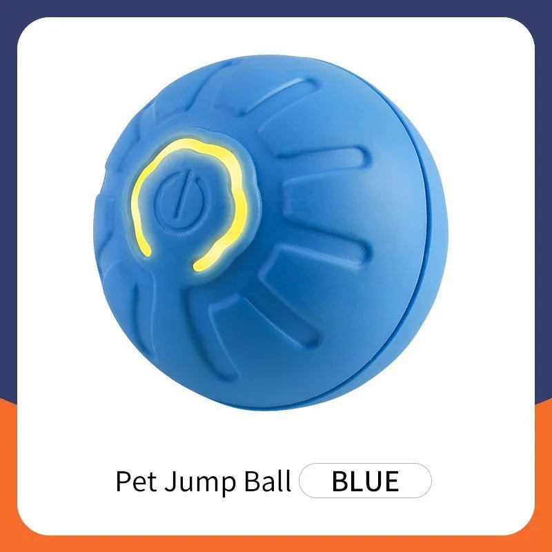 Smart Interactive Pet Toy Ball – USB Rechargeable Automatic Bouncing Ball for Dogs & Cats