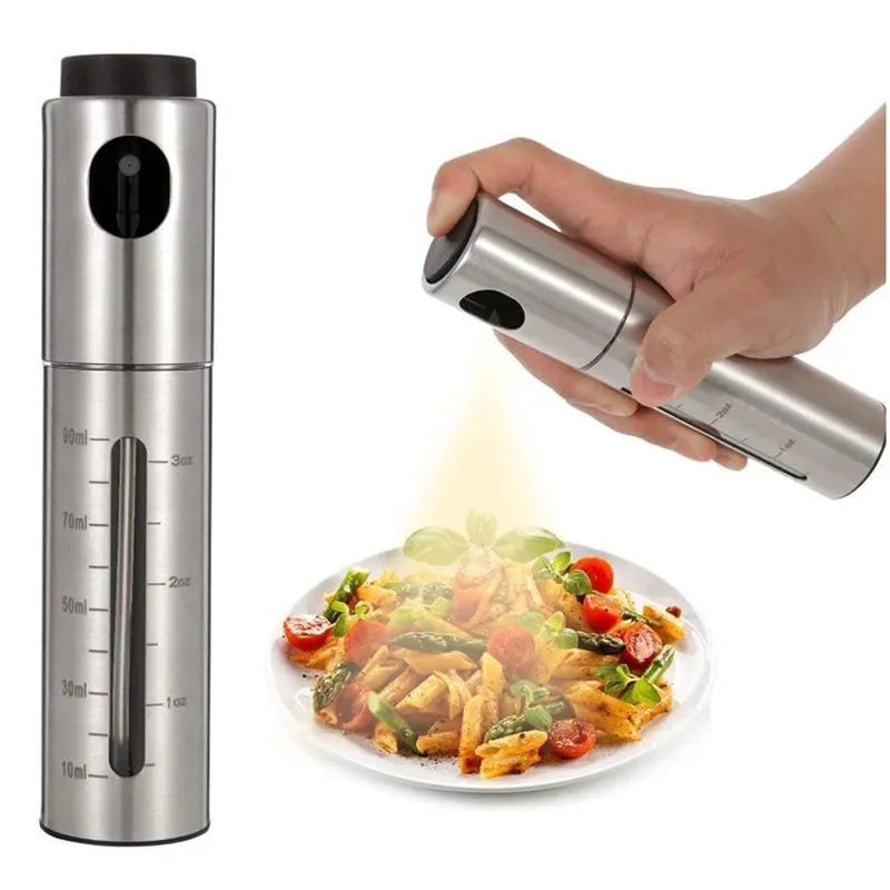 Healthy Cooking Oil Sprayer – 304 Stainless Steel Olive Oil & Vinegar Spray Bottle for BBQ & Kitchen Use