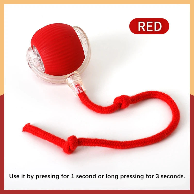 Smart Interactive Pet Toy Ball – USB Rechargeable Automatic Bouncing Ball for Dogs & Cats